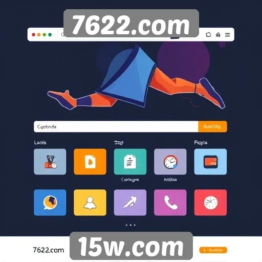 Exploração da interface do usuário no 7622.com